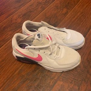 Hot pink blue and white Nike air max